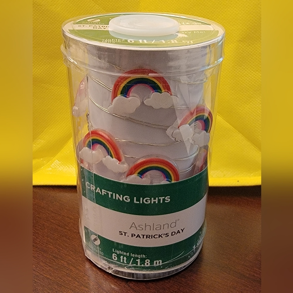 NEW Ashland 6 foot St. Patrick's Day Rainbow LED Crafting String Lights